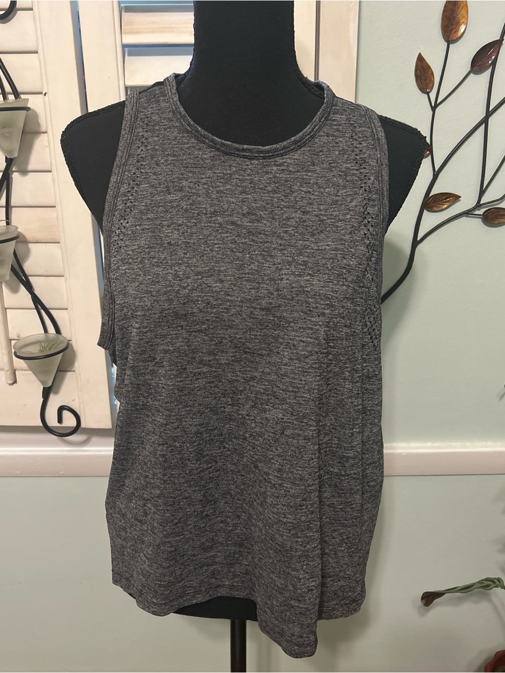 PINK Victoria's Secret Charcoal Gray Sleeveless Tank